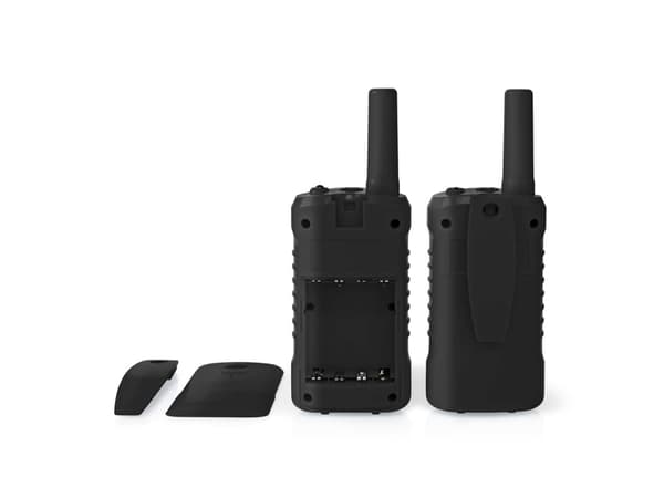 Nedis - Kannettava - kaksisuuntainen radio - PMR - 446 MHz - 8 kanavaa - musta (2 kpl pakkaus)