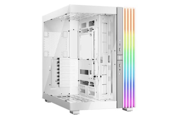 be quiet! Light Base 900 DX - FT - utökad ATX - genomskinlig sidopanel (glas) - ingen strömförsörjning (ATX / PS/2) - vit - USB/ljud