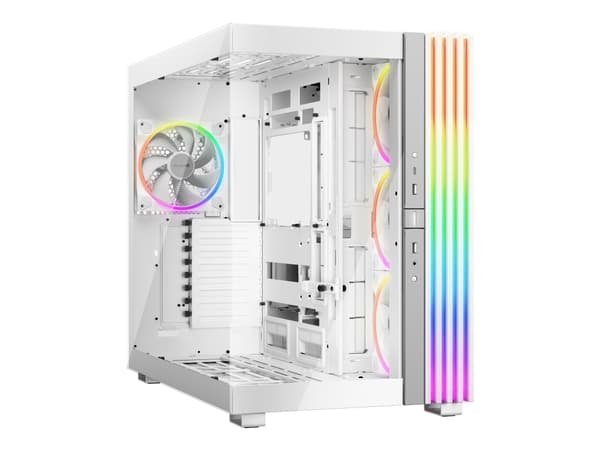 be quiet! Light Base 900 FX - FT - utökad ATX - genomskinlig sidopanel (glas) - ingen strömförsörjning (ATX / PS/2) - vit - USB/ljud Vit