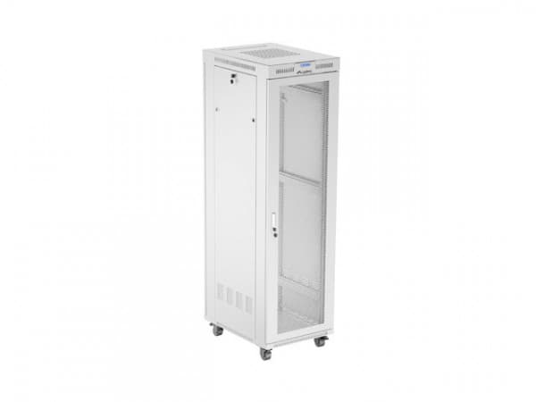 19" 42U 600X800 GRÅ LCD PERFORERAD DÖRR LANBERG INSTALLATIONSRACK (FLAT PACK)