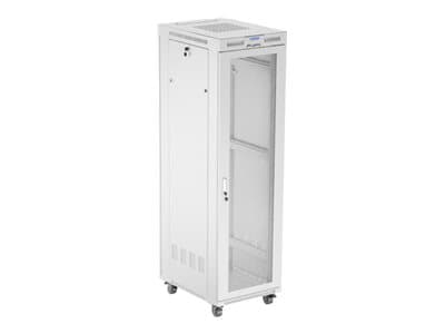 19" 42U 600X800 GRÅ LCD PERFORERAD DÖRR LANBERG INSTALLATIONSRACK (FLAT PACK)