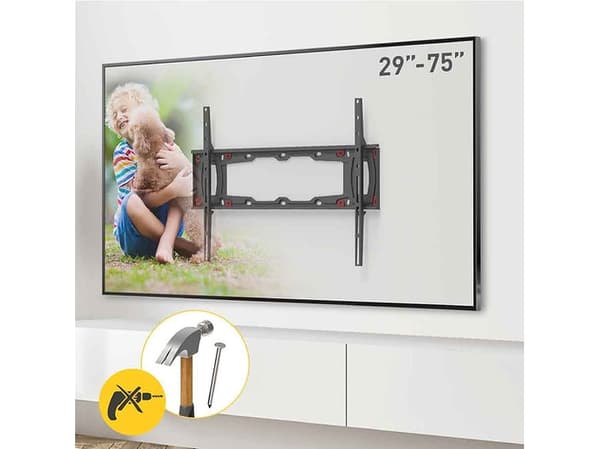 Barkan Mounting Systems ND400, 33 cm (13"), 190,5 cm (75"), 43 kg, 75 x 75 mm, 600 x 400 mm, Svart