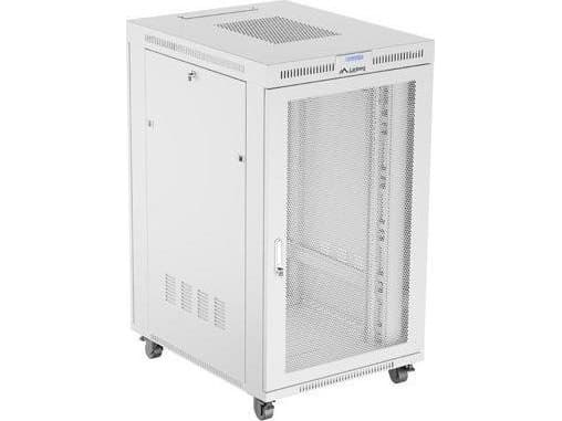 19" 27U 800X1000 GRÅ LCD PERFORERAD DÖRR LANBERG INSTALLATIONSRACK (FLAT PACK)