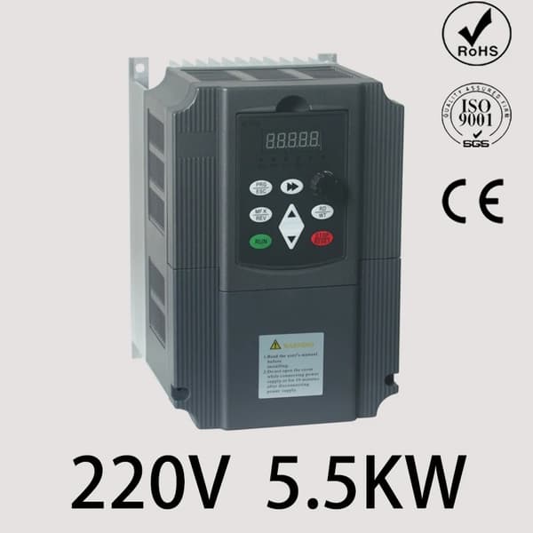 Frekvensomformer, 220V udgang, op til 7,5KW, fleksibel kontrol,220V 7,5KW, 3-faset 220V, 1 fase 220V