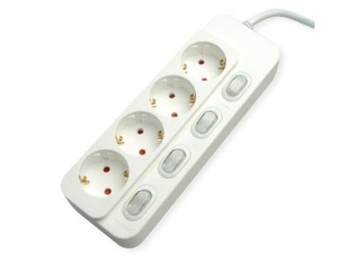 VALUE bord grenuttak 4x med bryter 6m - grenuttak (19.99.0942)