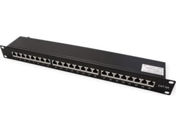 VALUE 19" liitäntäpaneeli Cat6A/Cl.EA 24 porttia suojattu musta - Digital/Data (26.99.0364)