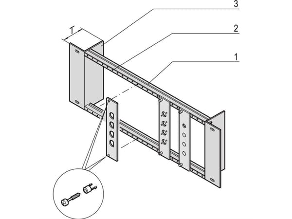 nVent SCHROFF 20118630 19 tommer netværk-patchpanel Flerfarvet 1 stk
