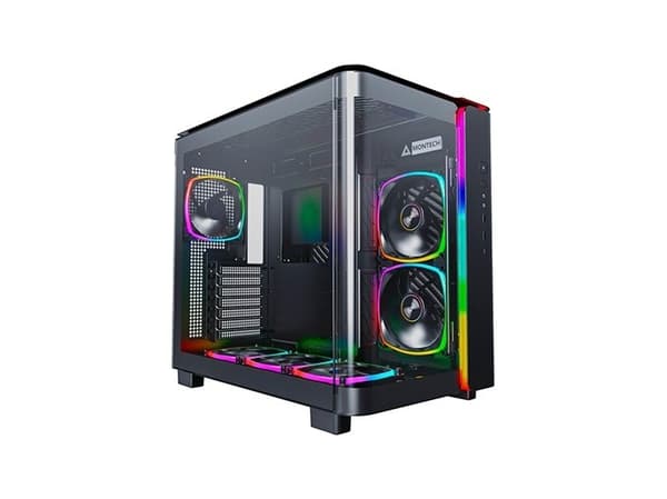 Montech KING 95 PRO - - ingen strømforsyning - USB/lyd Sort