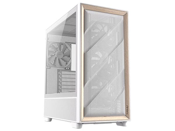 Antec FLUX, Midi Tower, PC, Vit, ATX, ITX, micro ATX, Plast, Stål, Härdat glas, Spela Vit
