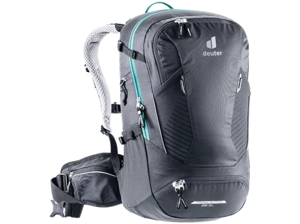 Deuter Trans Alpine 28 SL, Turgåing, |Sykling, Sort, Polyamid, 210 D, Bunnlomme, Forlomme, Sidelomme, Mobillomme, Rom for hydreringssystem, Glidelåsl