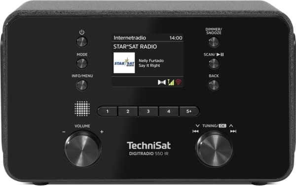 TechniSat DigitRadio 550 IR, Personlig, Digitalt, DAB+, FM, 87,5 - 108 MHz, 174 - 240 MHz, PLL
