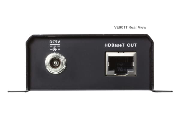 ATEN DisplayPort HDBaseT-Lite-sändare (4K vid 40 m; 1080p vid 70 m), 4096 x 2160 pixlar, Sändare för AV-utrustning, 70 m, Kabel, Svart, HDCP