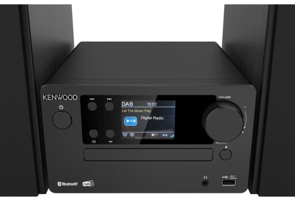 Kenwood Electronics M-725DAB-B, Hemmaljud mikrosystem, Svart, 50 W, 2-vägs, 75 dB, 10%
