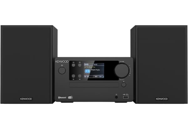 Kenwood Electronics M-725DAB-B, Hemmaljud mikrosystem, Svart, 50 W, 2-vägs, 75 dB, 10%