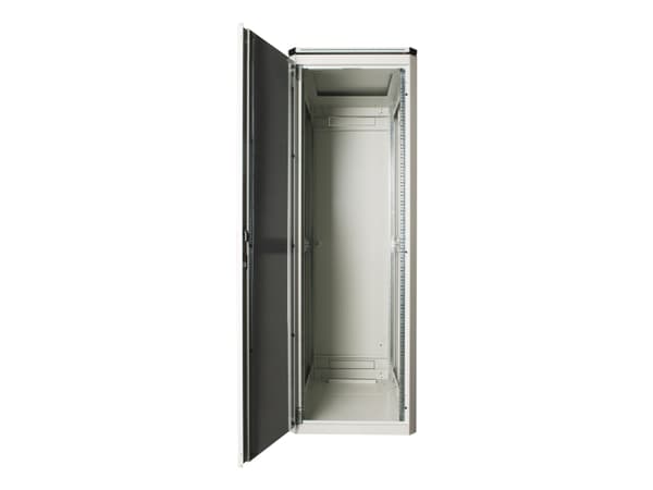 LOGON RDL36U61WH, Itseseisova teline, 36U, 600 kg, Näppäinlukko, Säädettävät jalat, Tehostunut kaapelinhallinta