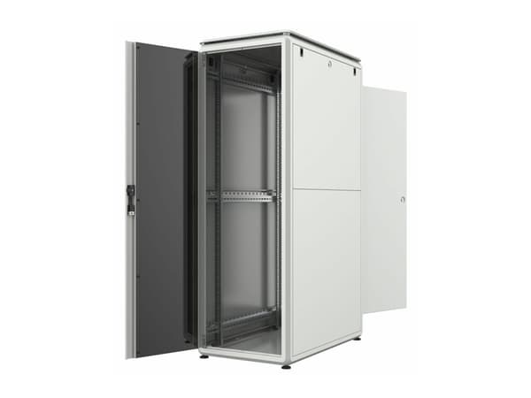 Lanview by Logon - Rack skap - 600 x 1000 mm, data line - free-standing - hvit, RAL 7035 - 36U - 19"
