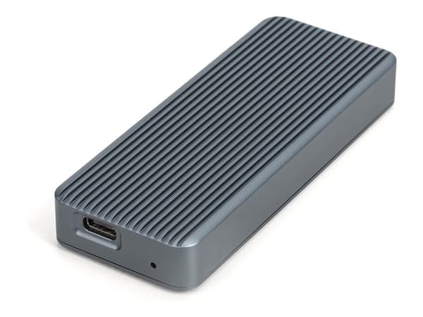 DIGITUS - Förvaringslåda - 20 Gbps, extern, aluminium - M.2 - M.2 NVMe Card - USB-C 3.2 (Gen 2) - pantone 430C Svart