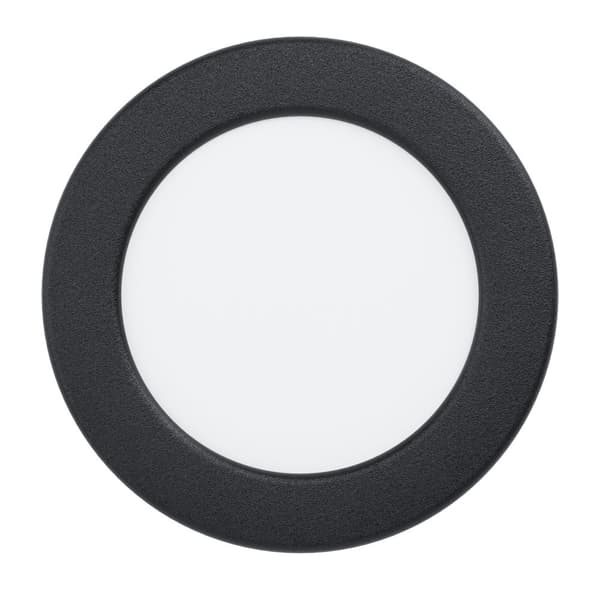 EGLO - FUEVA 5 RECESSED \u00d8117 5.5W 650LM BLACK - 117mm diameter, 26mm height Svart, Vit
