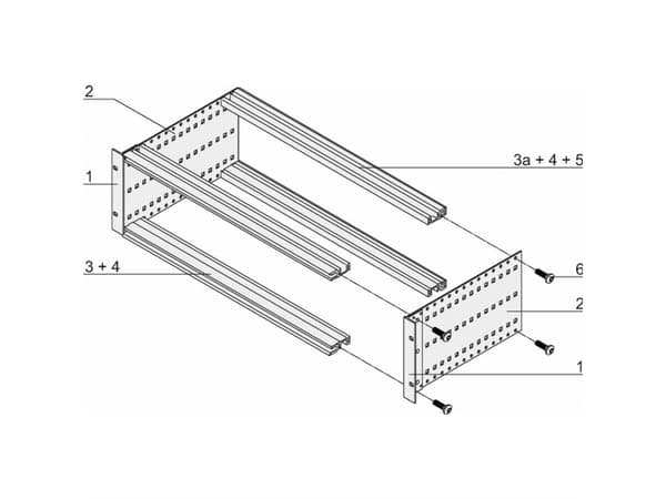nVent SCHROFF 24563162 Komponentholder 19 Flerfarvet 1 stk