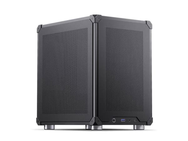 Jonsbo C6 - Tower - micro ATX - ingen strömförsörjning (ATX) - svart - USB/ljud