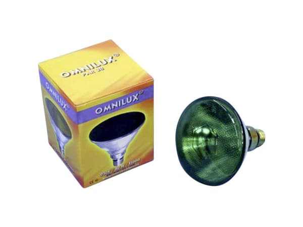 Eurolite Par-38 FL grün Halogen lyseffekt lyskilde 230 V E27 80 W Grøn kan dæmpes