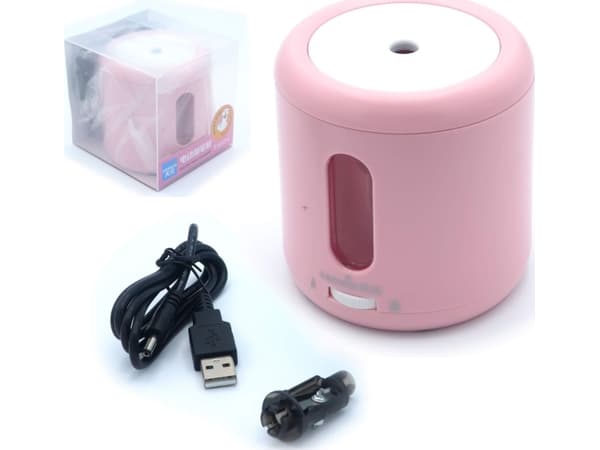 Elektrisk sliper med beholder Tenwin 8035-4 for batterier/USB (rosa)