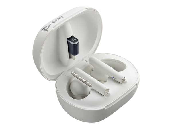 Poly - Hörsnäcka för true wireless-hörlurar - Microsoft Teams-certifierad - vit (paket om 2)
