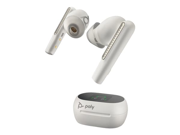 Poly - Hörsnäcka för true wireless-hörlurar - Microsoft Teams-certifierad - vit (paket om 2)