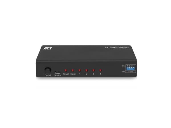 ACT AC7831 - HDMI - 4x HDMI - 3840 x 2160 piksler - Svart - 4K Ultra HD - 120 Hz (AC7831)