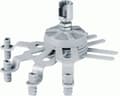 Miniatyrbilde 2 av 2: SMS Projector CL V500-750 - Monteringssett (takplate, brakett) - Skjerm vippe og dreie - for projektor - aluminium - svart, aluminium - takmonterbar