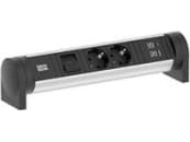 BACHMANN CYCLE Desk 2xCEE7/3 1xSchalter (708.001)