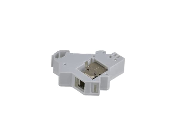 EFB-Elektronik Keystone modulholder 1-port, for topphatskinne i underdistribusjoner, plast Produsent: EFB Elektronik (ET-25186.V3)