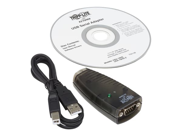 Eaton Tripp Lite Series Keyspan High Speed USB to Serial Adapter - Seriell adapter - USB - RS-232 - svart
