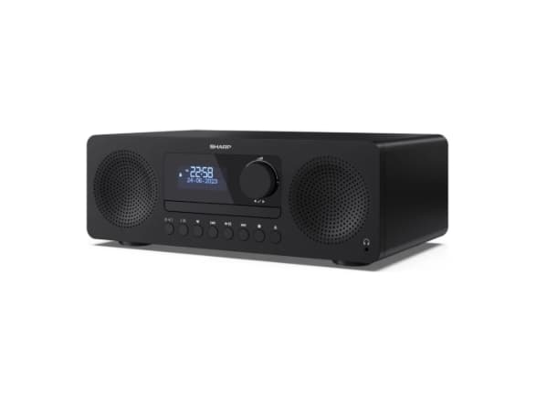 Sharp XL-B720D(BK), Hjemmelydanlegg (mikro), Sort, 1 disker, 30 W, 2-veis, DAB, DAB+, FM Sort