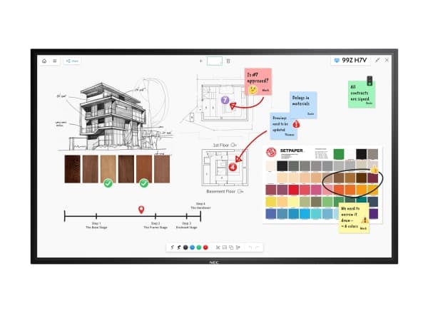 NEC MultiSync M861 IGB, Digitaalinen litteä infotaulu, 2,18 m (86"), LCD, 3840 x 2160 pikseliä, 24/7