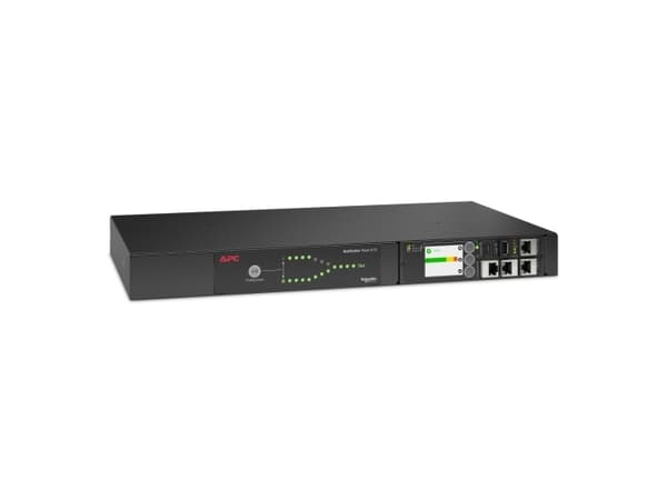 APC AP4452A, Rackmontering, 1U, 10 AC-utganger, Sort Sort