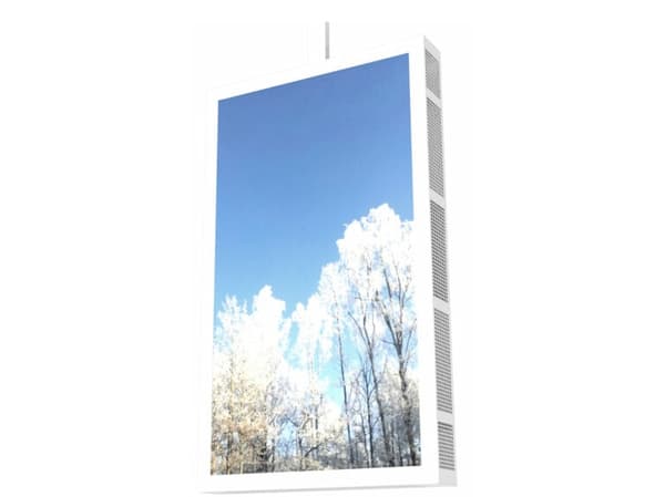 HI-ND Ceiling Casing 55" - Monteringssett (hylster) - portrett - for digitalsignerings-LCD-panel - hvit - skjermstørrelse: 55" - takmonterbar