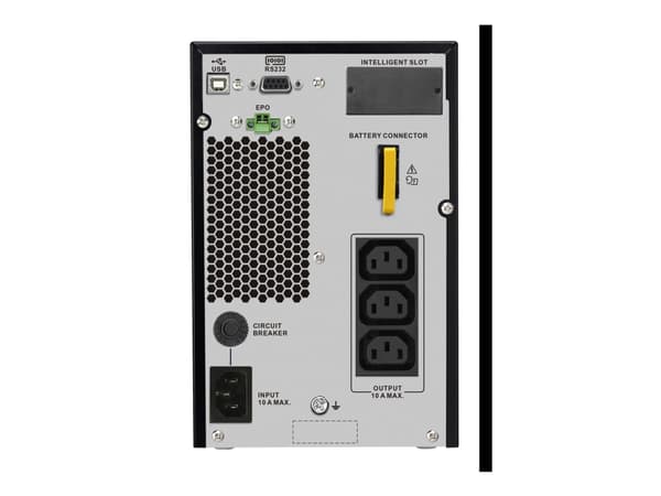 APC Easy UPS On-Line - UPS - tårn - AC 220/230/240 V - 900 watt - 1000 VA - enkeltfase - blysyre - USB, serial - utgangskontakter: 3 - PFC - Europa -
