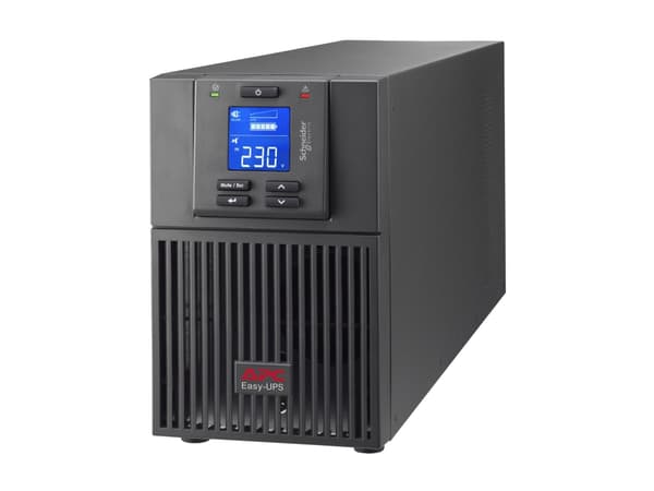 APC Easy UPS On-Line - UPS - tårn - AC 220/230/240 V - 900 watt - 1000 VA - enkeltfase - blysyre - USB, serial - utgangskontakter: 3 - PFC - Europa - Sort