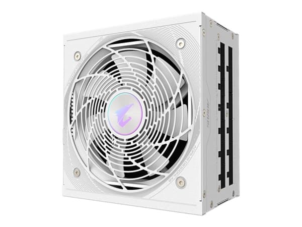 GIGABYTE AORUS ELITE P850W ICE Power Supply - PCIe 5.0, 80 PLUS Platinum, Fully Modular Design, 120mm Fan, ATX 3.0 compatible, EU Plug, 850 W, 100 - Valkoinen