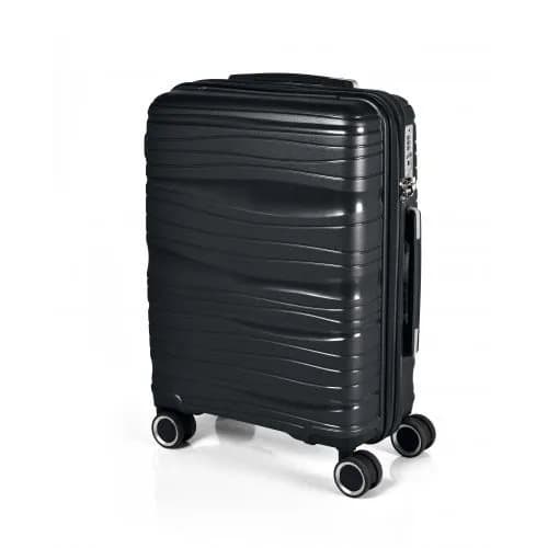 Kuffertsæt RW Travel Alfrida sort 20”/24”/28” PP-plast med TSA-lås