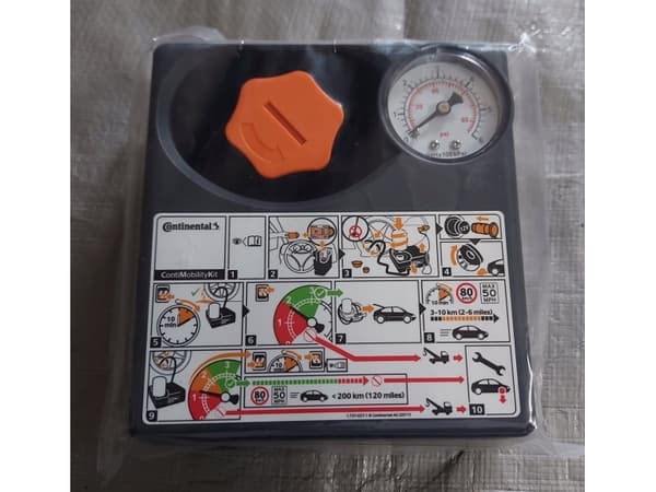 Continentalin ajoneuvokompressori + hermetikas ContiMobilityKit