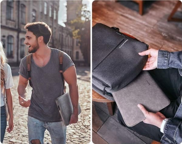 Ugreen laptop case 13" - 13.9" gray (LP187)