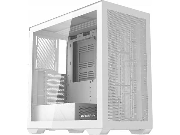 Darkflash DLX4000 GLASS datamaskindeksel (hvit)