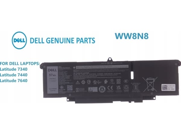 57Wh lithium-ion battery for Latitude laptops