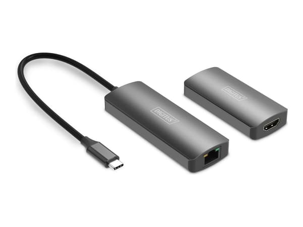 DIGITUS - Sändare och mottagare - video/ljud/USB-förlängare - HDMI, USB-C - upp till 30 m