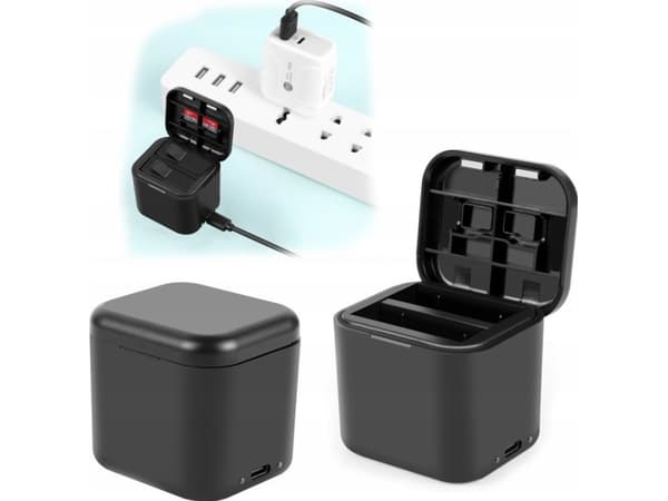 Batteriladeboks og minnekortlagring PULUZ for Insta360 Ace Pro / Ace