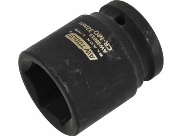 AWTools AWTOOLS SCAXIAL SOCKET 3/4" LYHYT 24mm MUSTA LINJAUS