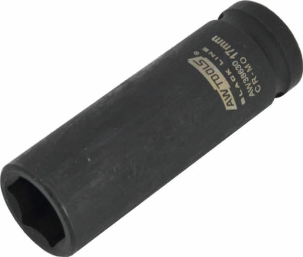 AWTools AWTOOLS SEXAGONAL STRØMSTØTTE 1/2" LANG 30mm SVART LINJE