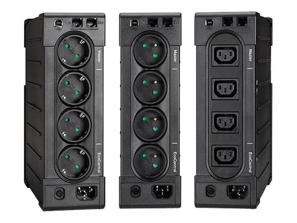 Eaton Ellipse PRO 1600 - UPS - AC 230 V - 1000 watt - 1600 VA - 9 Ah - USB - utgangskontakter: 8 - 2U - 19" Sort